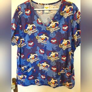 4 for $30 🌈 Scrubstar Wonder Woman scrub top size LG
